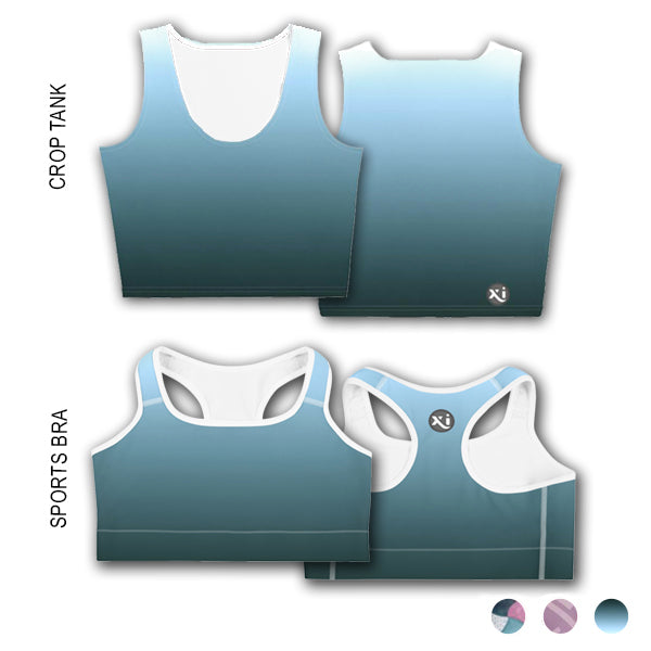 Lexi Turquoise Ombre Tops