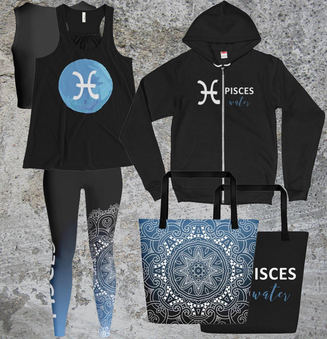 Pisces Water Zip Hoodie