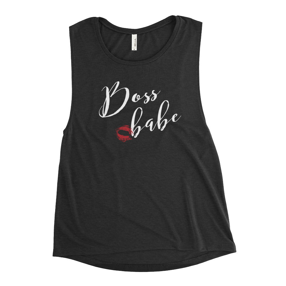 Brooklyn Boss Babe Cursive Muscle Tank