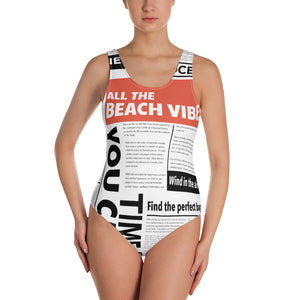 Beach News One-Piece Swimsuit