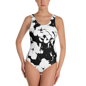 Floral Pattern One-Piece Swimsuit