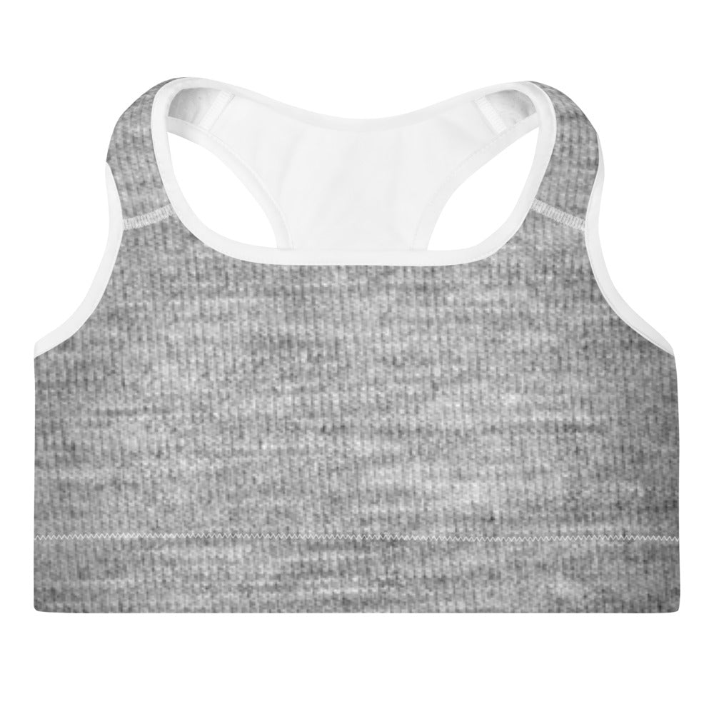 Brooklyn Heather Grey Padded Sports Bra