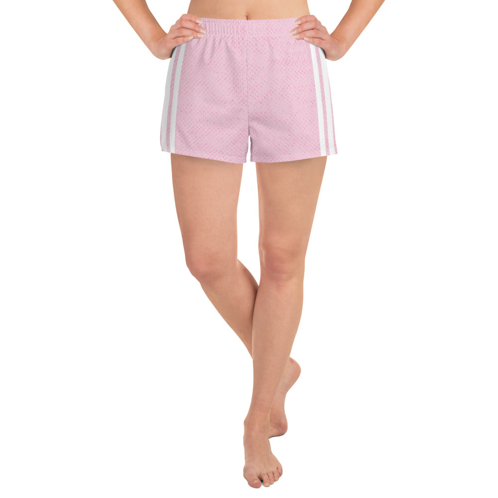 Pink Stripes Athletic Shorts