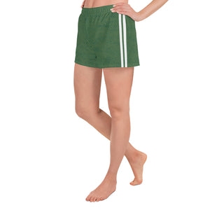 Green Stripes Athletic Shorts