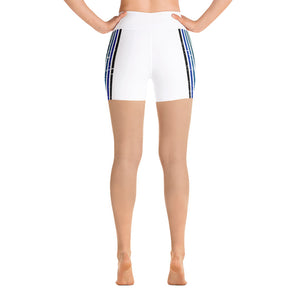 Lenni Retro Stripes White Shorts