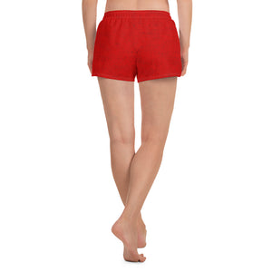 Red Stripes Athletic Shorts