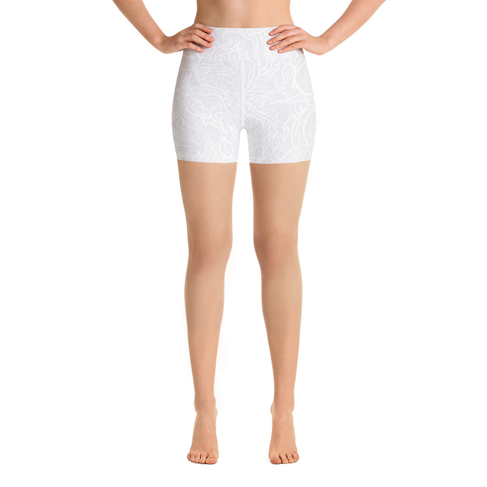 Lola White Monochrome Shorts