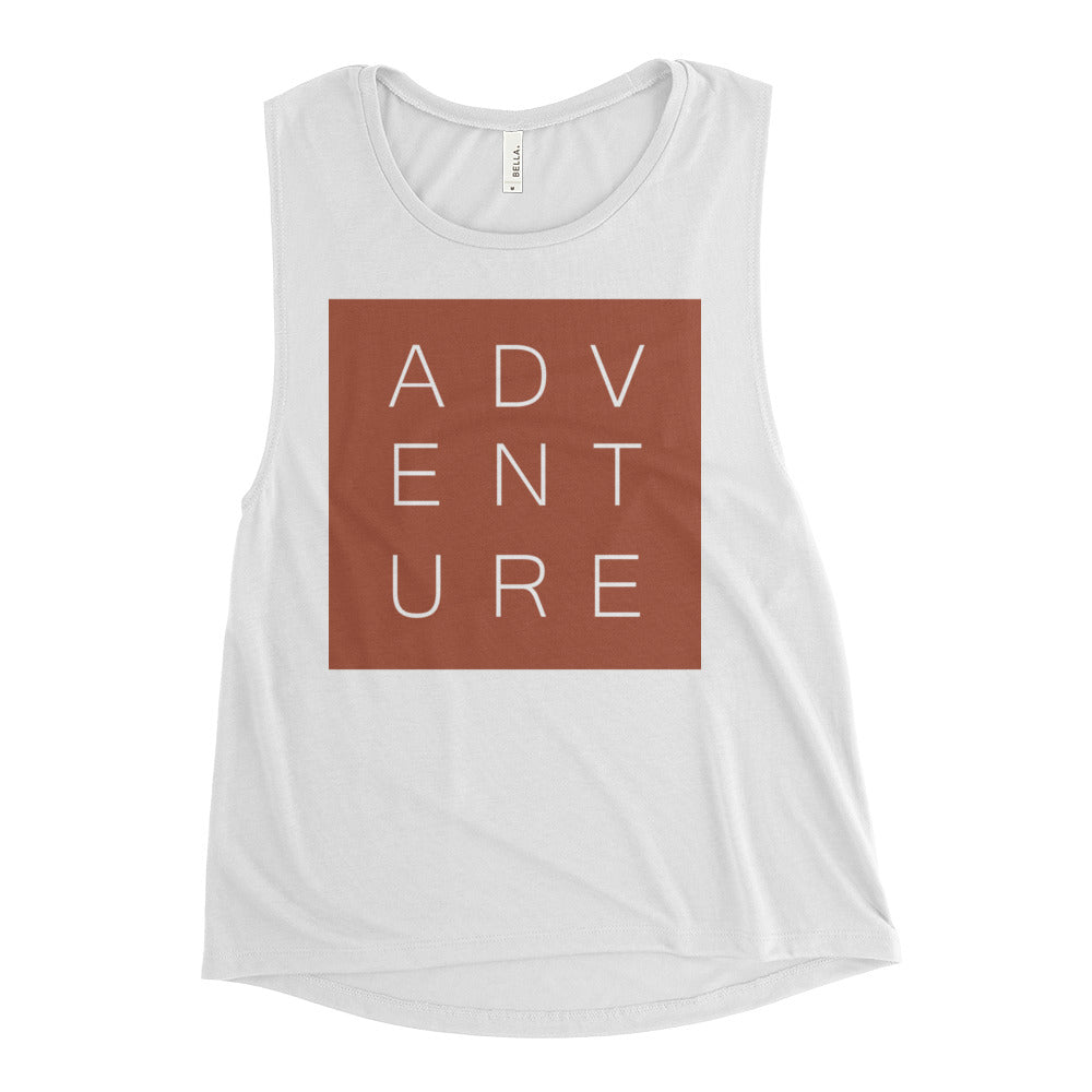 Maggie Adventure White Muscle Tank