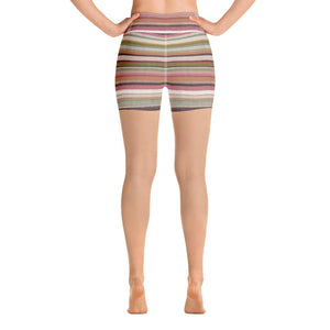 Megan Pink Striped Shorts