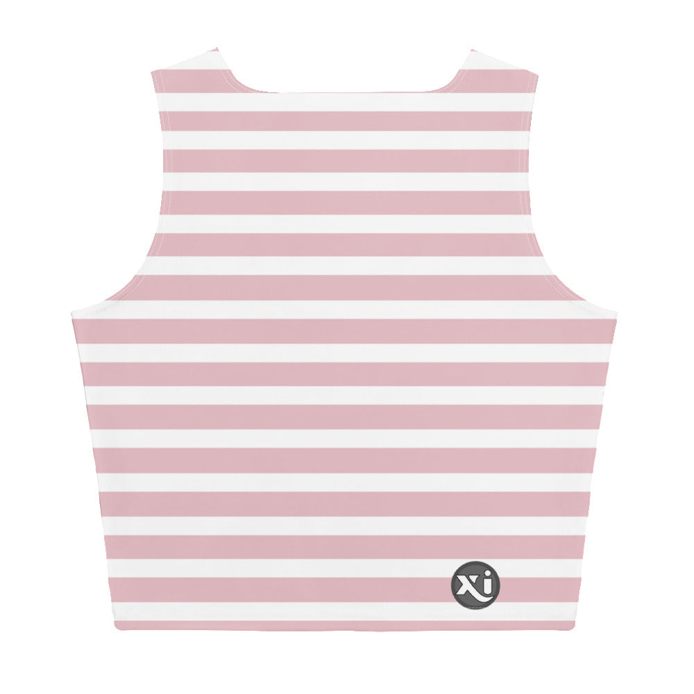 Monroe Pink Stripes Crop Top