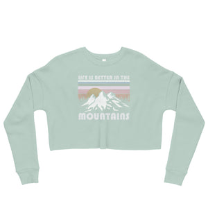 Mountain Life Crop Sweatshirt