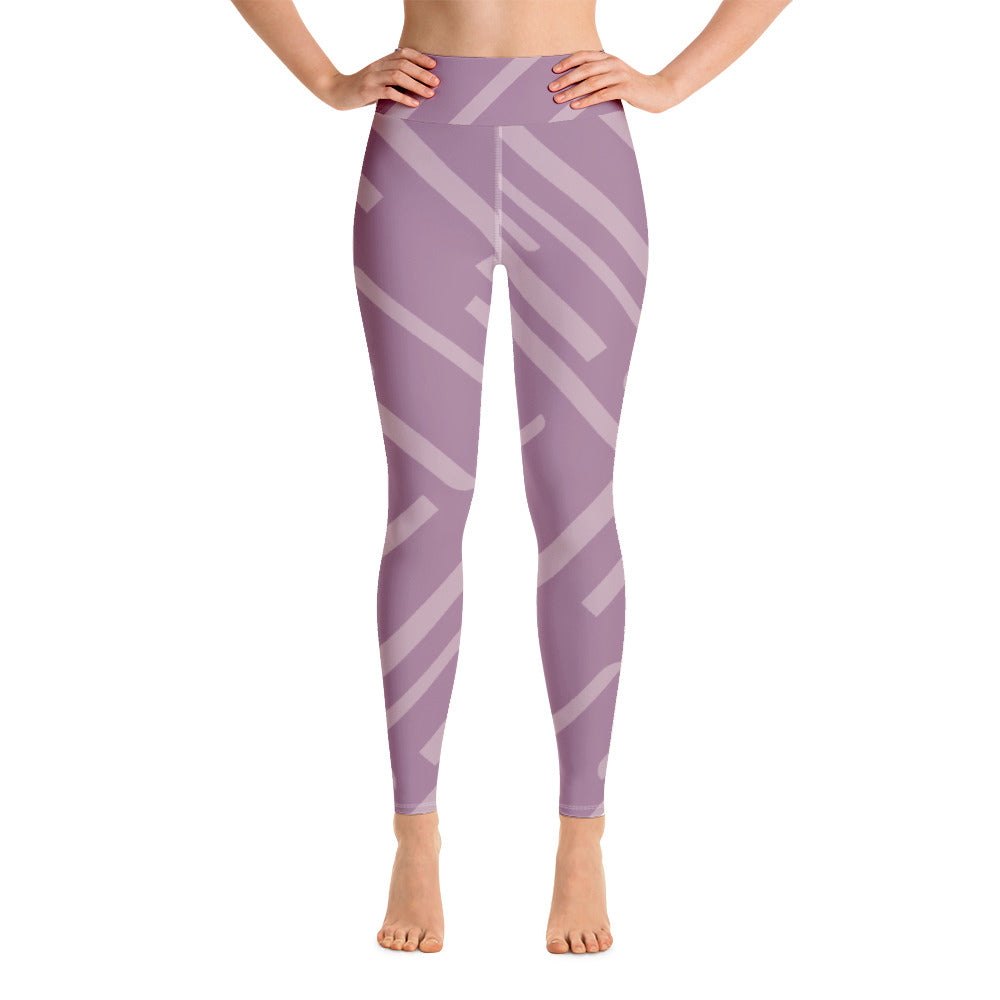 Lexi Purple Stripe Leggings