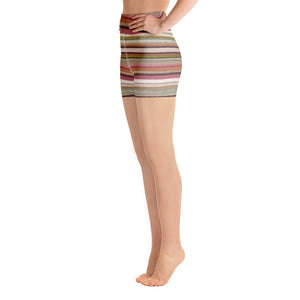 Megan Pink Striped Shorts