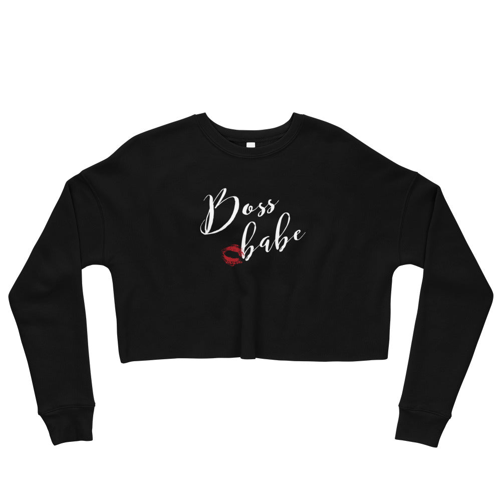 Erin Boss Babe Crop Sweatshirt