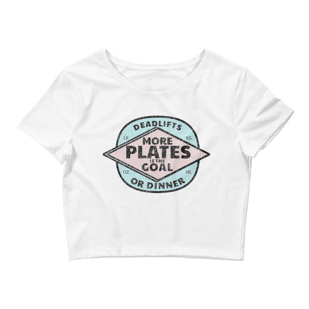 More Plates Crop Tee