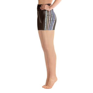 Lenni Retro Stripe Brown Shorts