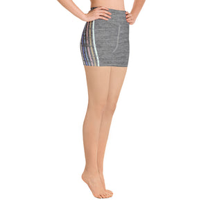 Lenni Retro Stripe Grey Shorts