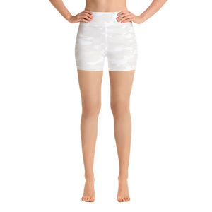 Ruby White Camo Shorts