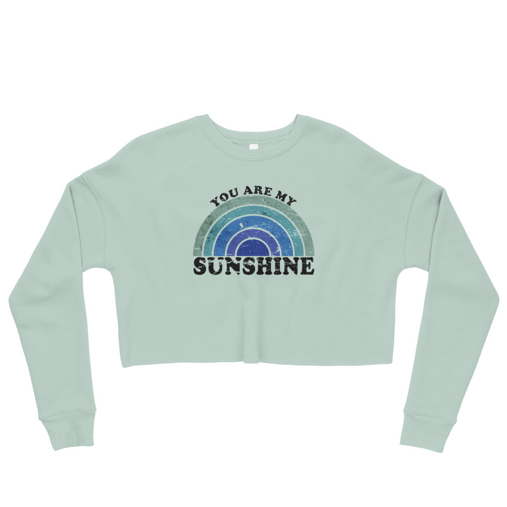 Sunshine Dusty Blue Crop Sweatshirt