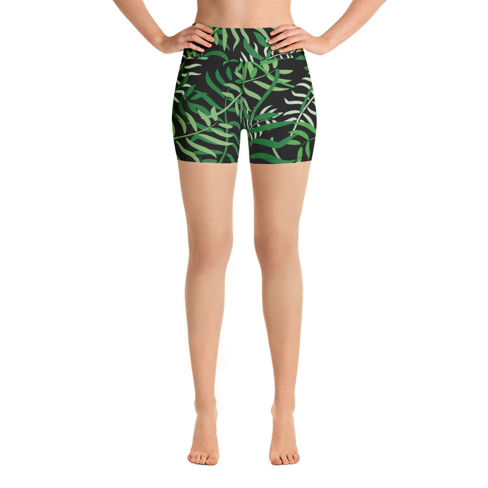 Maggie Green Palm Shorts